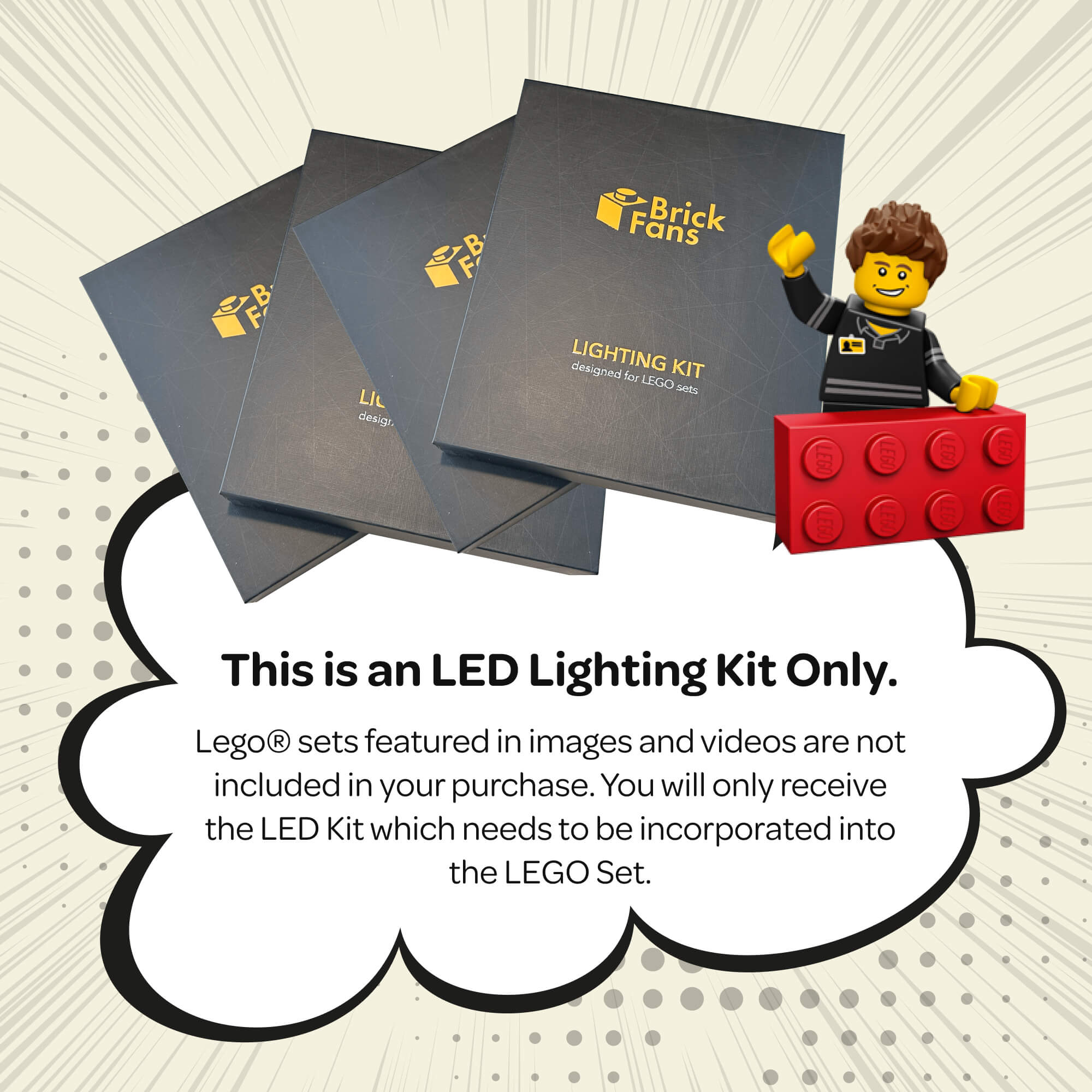 LED Lighting Kit for LEGO Star Wars Yoda set 75255 
