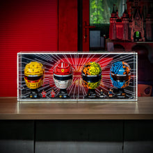 Load image into Gallery viewer, Premium LED Heavy-Duty 4-in-1 Display Case for LEGO® F1® Helmets 43014, 43022, 43017 &amp; 43023
