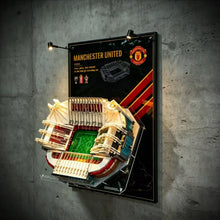 Load image into Gallery viewer, Premium Wall Display Panel with Spotlights for LEGO® Old Trafford – Manchester United 10272
