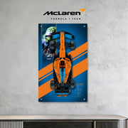 BrickFans Premium Acrylic Display Panel for LEGO 42141 McLaren Formula 1 Race Car - BrickFans