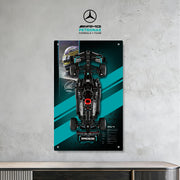 BrickFans Premium Acrylic Display Panel for LEGO 42171 Mercedes-AMG F1 W14 E Performance - BrickFans