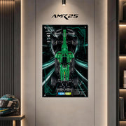 Premium Acrylic Display Panel for LEGO 42240 Aston Martin Aramco AMR25 F1® Car