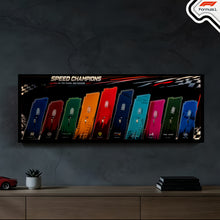 Load image into Gallery viewer, Premium Wall Display Frame for 10 LEGO® Speed Champions F1 Cars (77242–77251)
