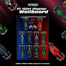 Load image into Gallery viewer, LEGO Speed Champions F1 Race Car 10 in 1 Display Wallboard 77242 - 77251
