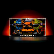 Premium LED 2-in-1 Display Case for LEGO® McLaren F1® Helmets – Piastri & Norris 43017 / 43023