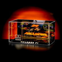 Load image into Gallery viewer, Premium LED 2-in-1 Display Case for LEGO® McLaren F1® Helmets – Piastri &amp; Norris 43017 / 43023

