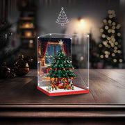 Lego 41843 Family Christmas Tree Illuminated Display Case - Light Base Edition - BrickFans