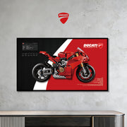 Lego 42202 Ducati Panigale V4 S Motorcycle Display Wallboard - BrickFans