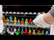 Load and play video in Gallery viewer, BrickFans Premium 5-Tier Wall Mounted Display Cases for Lego Minifigures - 12 Minifigures Wide
