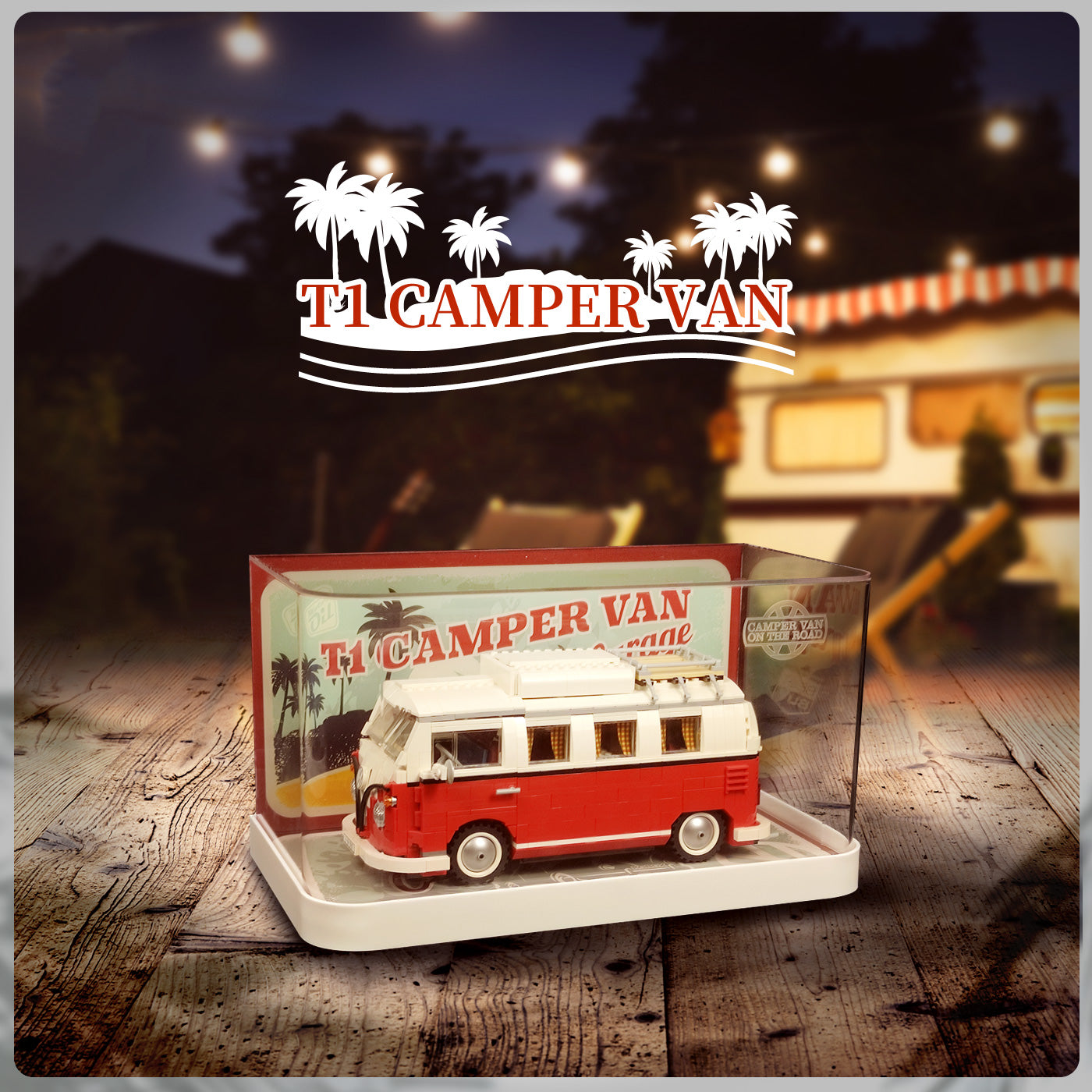 Lego Volkswagen T1 Camper Van 10220 Display Case BrickFans