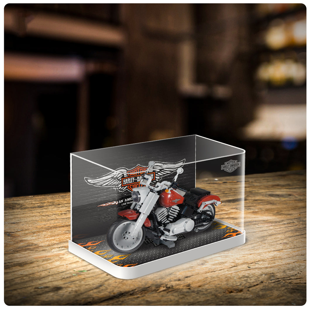Lego Harley-Davidson Fat Boy 10269 Display Case - BrickFans