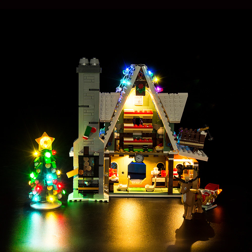 Lego elf house lights sale