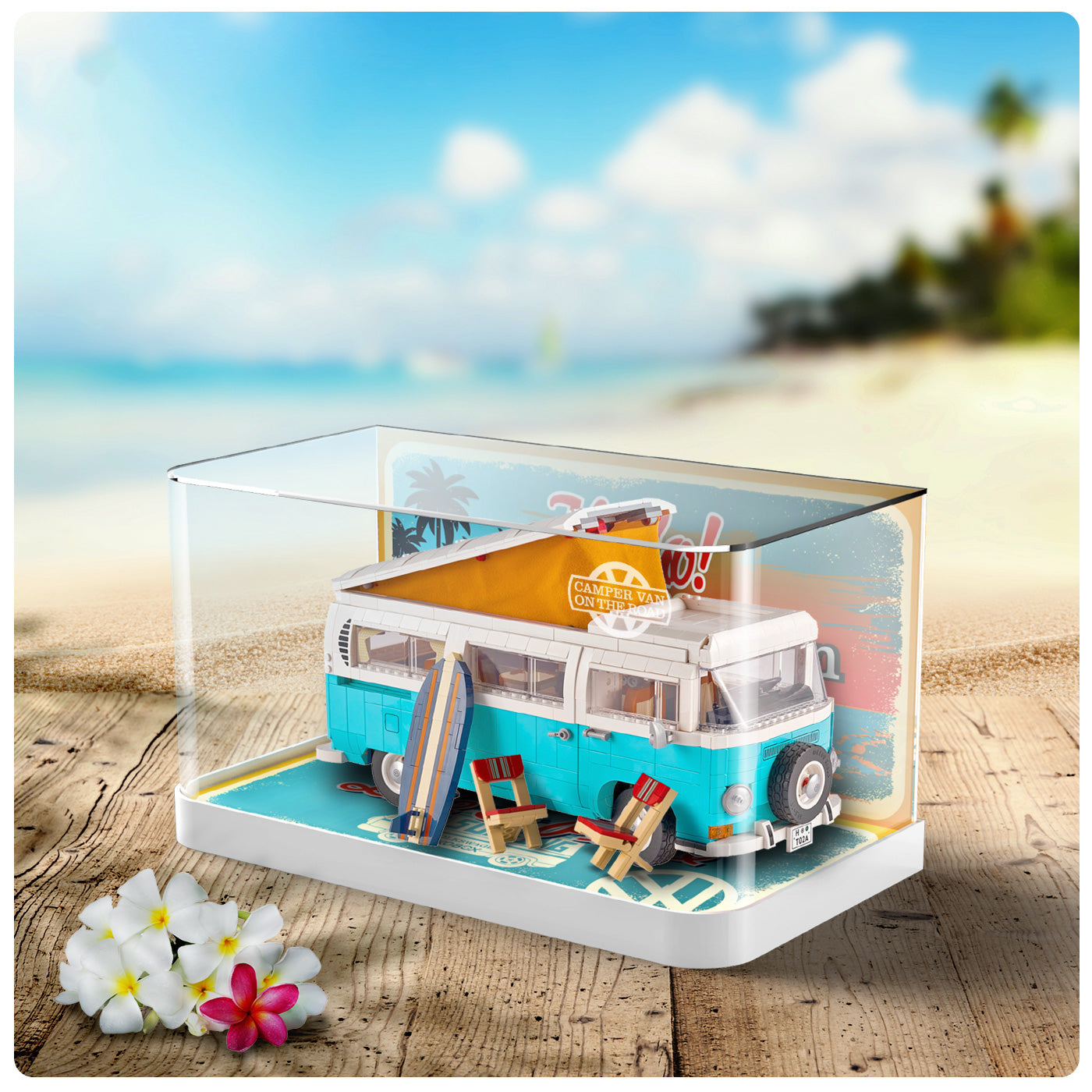 Lego Volkswagen T2 Camper Van 10279 Display Case BrickFans