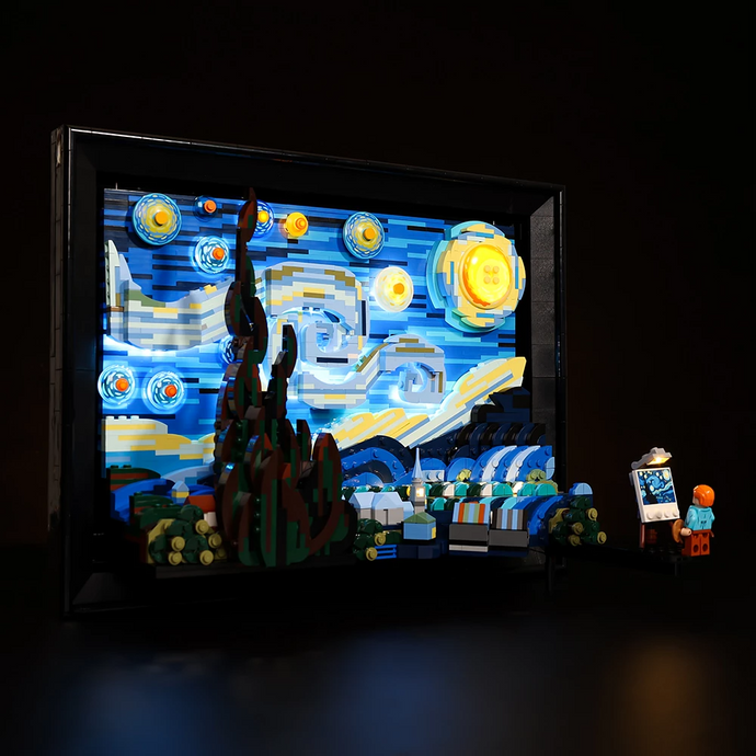 Lego Vincent van Gogh - The Starry Night 21333 Light Kit - BrickFans