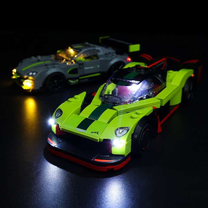 Lego Aston Martin Valkyrie AMR Pro and Aston Martin Vantage GT3 76910 Light Kit - BrickFans