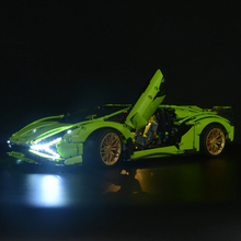 Load image into Gallery viewer, Lego Lamborghini Sián FKP 37 42115 Light Kit - BrickFans
