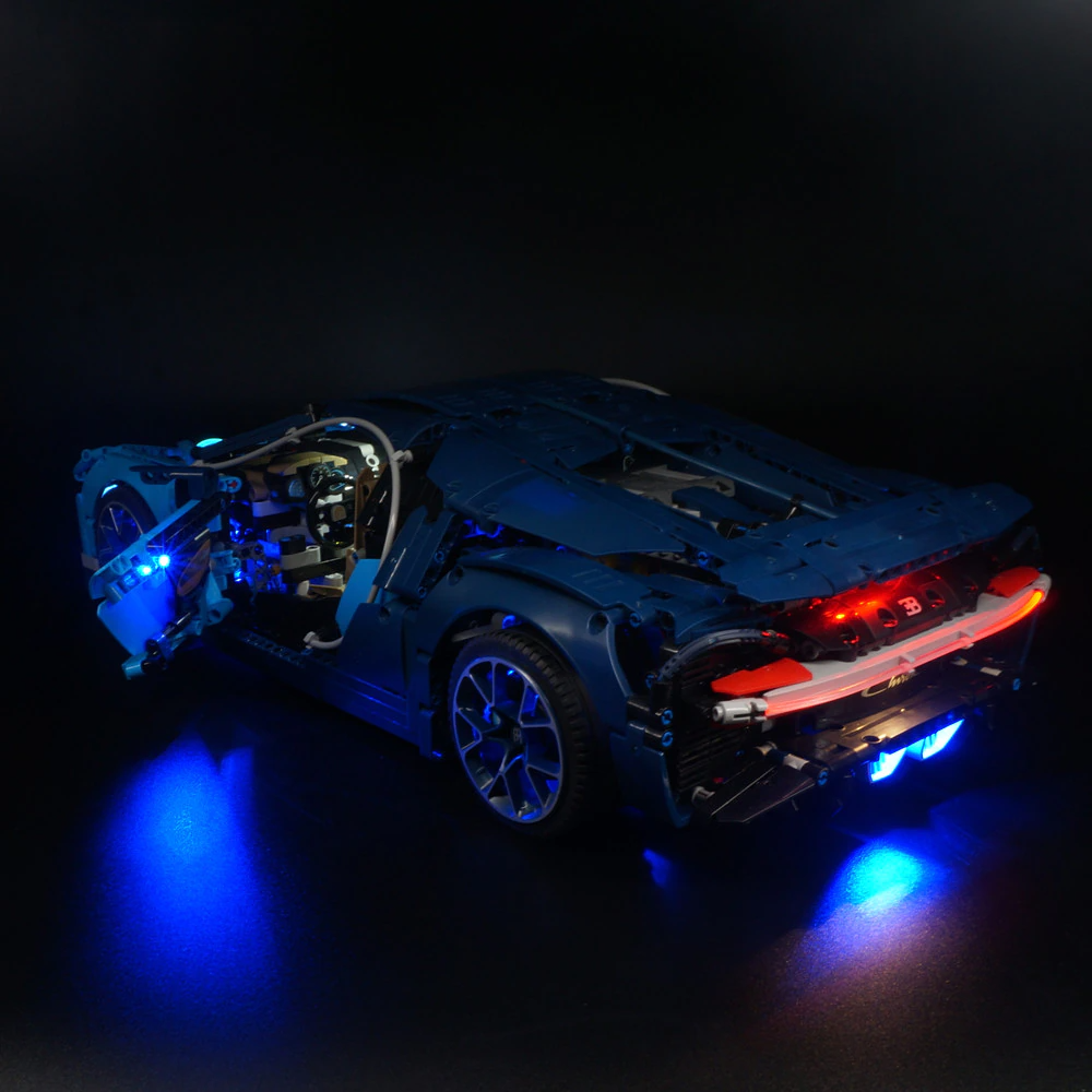 Lego bugatti sale chiron lights
