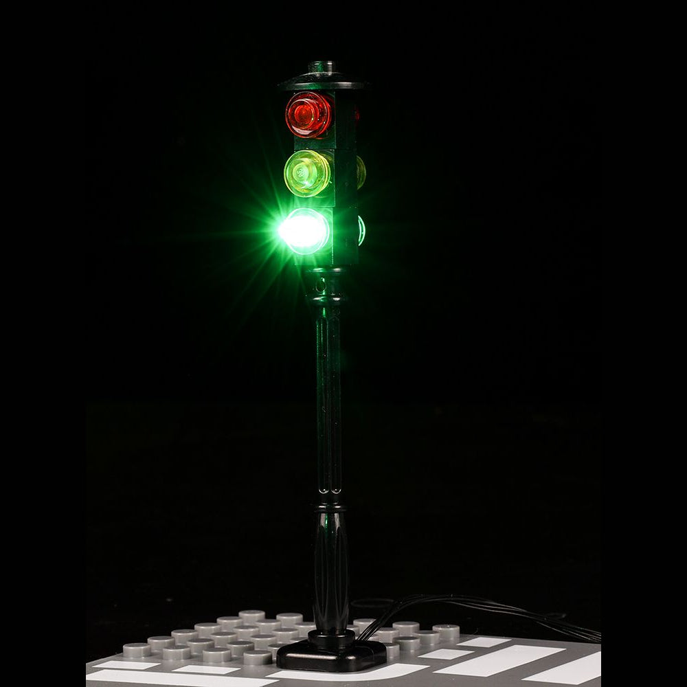 Lego Traffic Lights With LED Installed - BrickFans