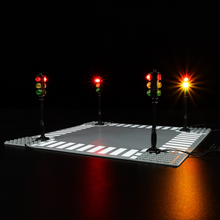 Load image into Gallery viewer, Lego Traffic Lights With LED Installed - BrickFans
